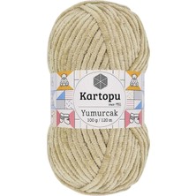 Yumurcak Kadife El Örgü İpi Bej K856