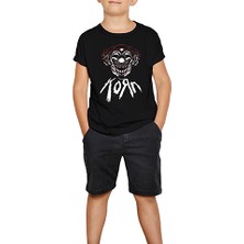 Korn Maske Siyah Çocuk Tişört