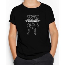 Ufc Kick Siyah Çocuk Tişört