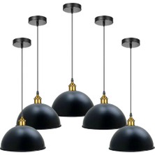 Riolight Vintage,modern Siyah Mutfak,oda,cafeler Için Metal Sarkıt Avize ÇAP:30CM 1ADET Fiyatıdır