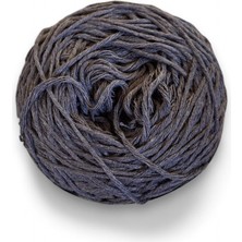 Ece Örgü Tasarım Atölyesi Denim Mavi (Mat), Büklümlü Tek Kat, %100 Koton El Örgü İpi (200 Gr.)