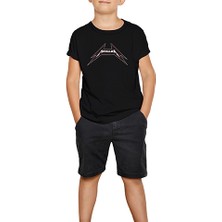 Metallica Outline Siyah Çocuk Tişört