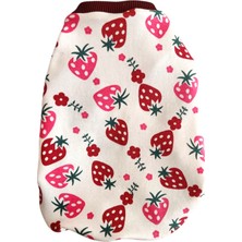 Kedi Köpek Kıyafeti Çilek Tshirt Atlet