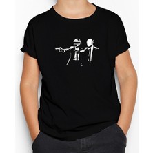 Daft Punk Pulp Fiction Siyah Çocuk Tişört