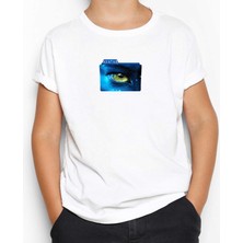 Avatar The Way Of Water Blue Line Beyaz Çocuk Tişört