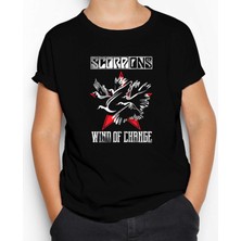 Scorpions Wind Of Change Siyah Çocuk Tişört