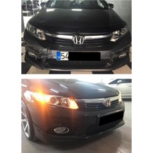 Honda Civic Fb7 (2012-2016) Modulo Ön Ek (Plastik) Boyasız Civic Fb7 Ön-Karlık-Ek-Bodykit-Lip