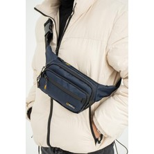 Dört Bölmeli Suya Dayanıklı Polyester Kumaş Ayarlanabilir Askılı Bel-Göğüs Çantası