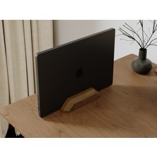 Doğal Ahşap Dikey Laptop Tutucu