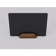 Doğal Ahşap Dikey Laptop Tutucu