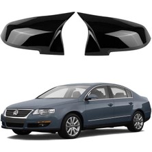 Vw Passat B6 Kasa 2005-2010 Batman Parlak Siyah Ayna Kapağı Uyumlu