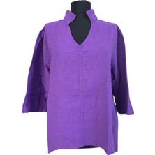 Müslin Hakim Yaka Bluz