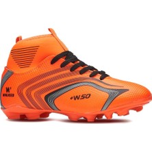 Yusufshoes Lion Boğazlı Çocuk Yetişkin Çoraplı Halı Saha Futbol Ayakkabısı