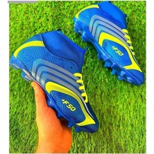 Yusufshoes Lion Boğazlı Çocuk Yetişkin Çoraplı Halı Saha Futbol Ayakkabısı