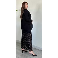 Rahat Kalıp Uzun Kollu Blazer Ceket