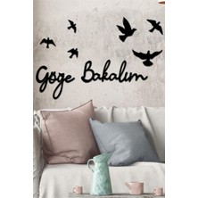 Ahşap Dekoratif Duvar Tablosu Göğe Bakalım Dekoratif Duvar Tablosu