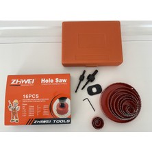Zhweı Panç Delik Açma - Bilenmiş Set 16 Parça