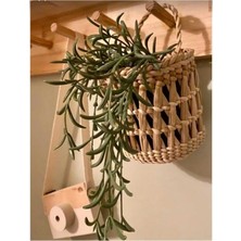 Dekoratif Çok Amaçlı Hasır Sepet Duvar Süsü Oda Süsü Tasarım Mutfak Banyo Salon Duvar 10×10CM