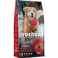 Prochoice Fit & Healthy, Yetişkin Köpekler Için, Hipoalerjenik, Kuzu Etli ve Pirinçli Kuru Mama, 3