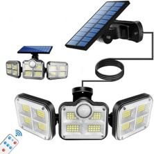 Uzaktan Kumandalı 122 LED Sensörlü Bahçe Lambası