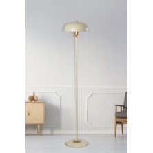 Mediterian Modern sarı metal yer lambası, şık tasarım ve sıcak aydınlatma, 151-200 cm yükseklik