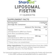 Sharoaid Liposomal Fisetin With Quercetin Supplements 1200  mg 60 Softgels.abd Menşei