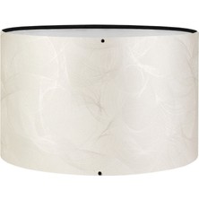 Mediterian Krem Renkli Yedek Lambader Başlığı, Pvc ve Kumaş Malzeme, Şık ve Kullanışlı Tasarım