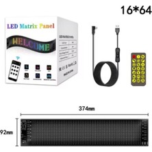 Mediterian Renkli Piksel LED Panel, Bluetooth ile RGB, 5V Kayar Tasarım, Siyah Plastik