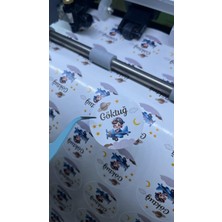 Yenidoğan Çikolata Etiketi 3,5x3,5 cm 70 Adet Kişiye Özel - Arletikettasarım