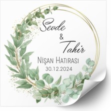 Söz, Kına, Nişan, Çikolata Etiketi 3,5x3,5 cm 70 Adet - Arletikettasarım