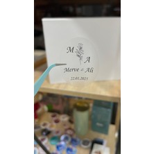 Şeffaf Etiket  4x5 cm 42  Adet Söz,kına,nişan,düğün - Arletikettasarım