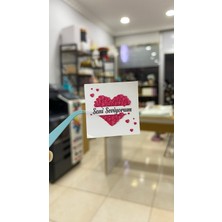 Seni Seviyorum Yazılı Çikolata Etiketi 3,5x3,5 cm 70 Adet - Arletikettasarım