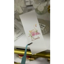 Yenidoğan Çikolata Etiketi Tam Kapama 3,5x9 cm 28  Adet Kişiye Özel - Arletikettasarım