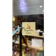 Yenidoğan Çikolata Etiketi Ayıcıklı 3,5x3,5 cm 70 Adet Kişiye Özel - Arletikettasarım