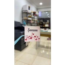 Şansım Yazılı Çikolata Etiketi 3,5x3,5 cm 70 Adet - Arletikettasarım