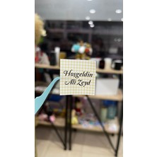 Yenidoğan Çikolata Etiketi 3,5x3,5 cm 70 Adet Kişiye Özel - Arletikettasarım