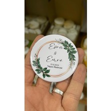 Söz, Kına, Nişan, Düğün Hatırası Açacaklı Magnet Buton Rozet 58 mm 9 Adet - Arletikettasarım