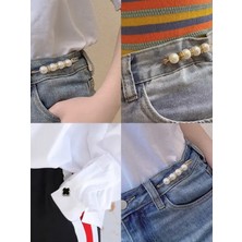 4'lü Set Pantolon Beli Daraltma Aparatı, Gold Renk,, Bel Daraltma Iğnesi, Iğne, Kemer