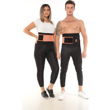 Unisex Termal Sauna Kemer Zayıflatan Kemeri Yağ Bel Göbek Incelme Terleme Korsesi Neopren Turuncu