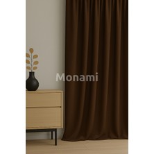 Monami Lüks Lacivert Elegance Işık Geçirmez Karartma Perde