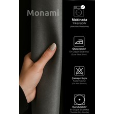 Monami Lüks Lacivert Elegance Işık Geçirmez Karartma Perde