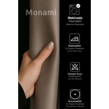 Monami Lüks Lacivert Elegance Işık Geçirmez Karartma Perde