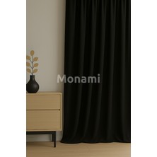 Monami Lüks Lacivert Elegance Işık Geçirmez Karartma Perde
