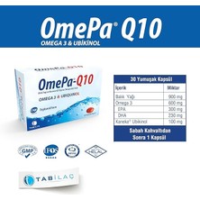 Omepa Q10 60 Yumuşak Kapsül Ubikinol QH Balık Yağı Omega 3