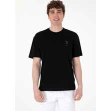 U.s. Polo Assn. Bisiklet Yaka Siyah Erkek T-Shirt Rokes