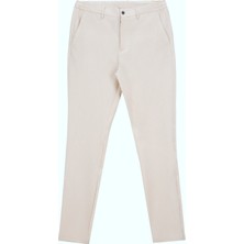 Fabrika Bağlamalı Bel Normal Paça Bej Erkek Chino Pantolon F5SM-PNT 2720