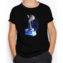 Nirvana Kurt Cobain Galaksi Siyah Çocuk Tişört