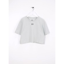 Under Armour Düz Haki Kız Çocuk T-Shirt 1389755-377-UA Rival Ss