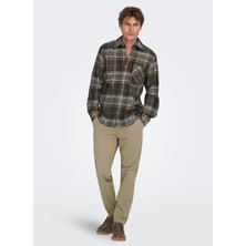 Only & Sons Normal Bel Normal Açık Kahve Erkek Chino Pantolon Onsfree Regular 0183 Pant Noos