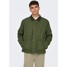 Only & Sons Rahat Koyu Yeşil Erkek Ceket Onskosmo Lıfe Jacket Otw
